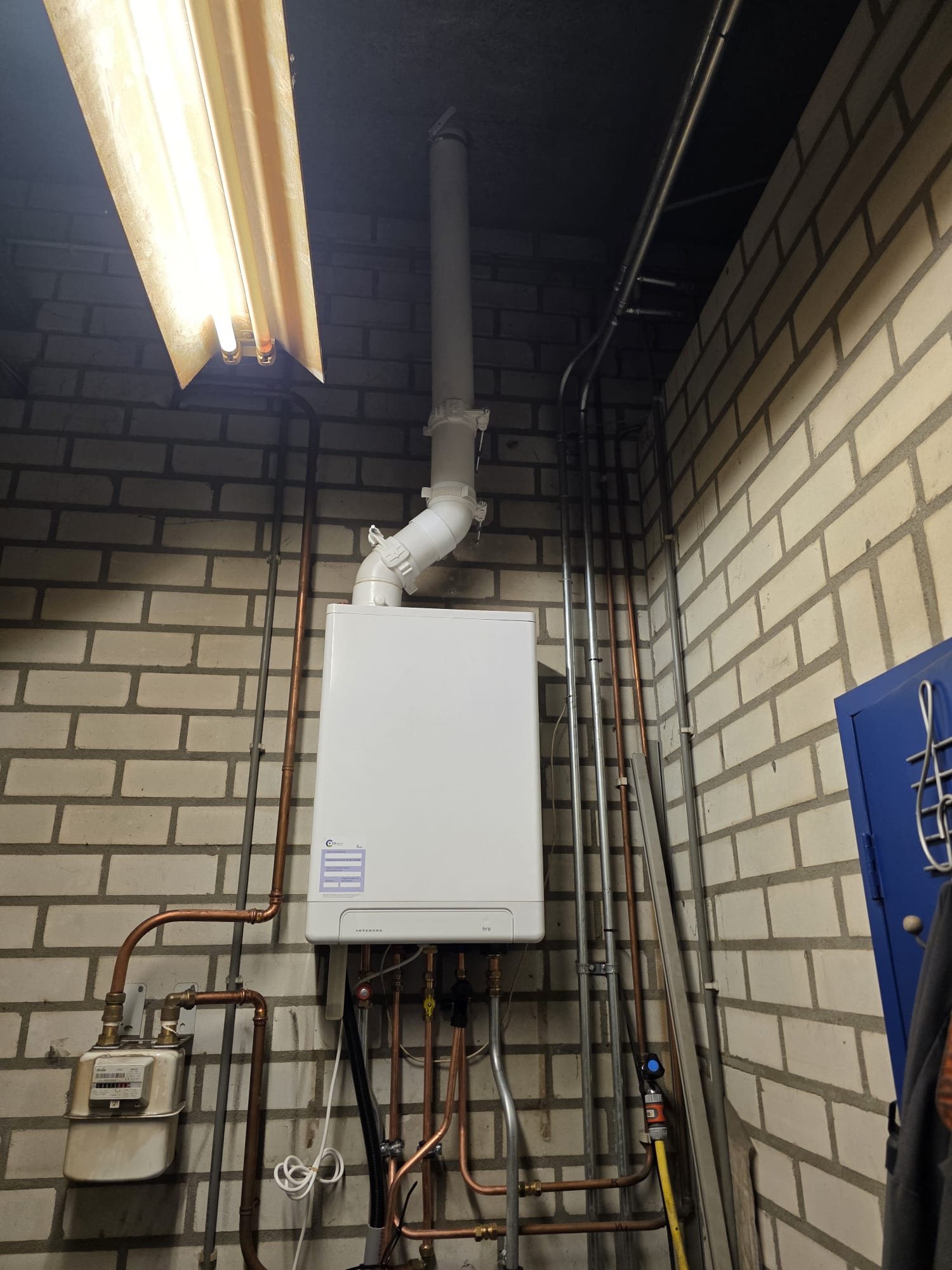 CV-ketel met rookgasafvoer